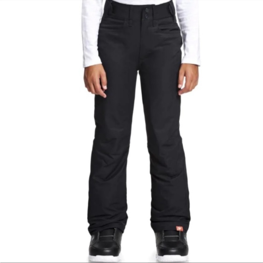 Roxy Backyard Black Dryflight Waterproof Ski Snowboard Snow Pants Girls Size 12